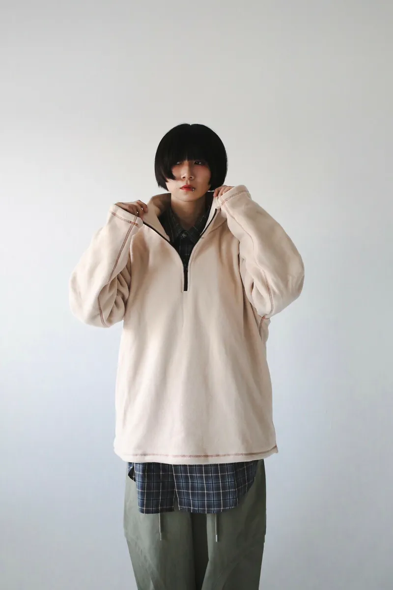 NV16 貳玖製造高領開襟絨毛衛衣:圖片 2