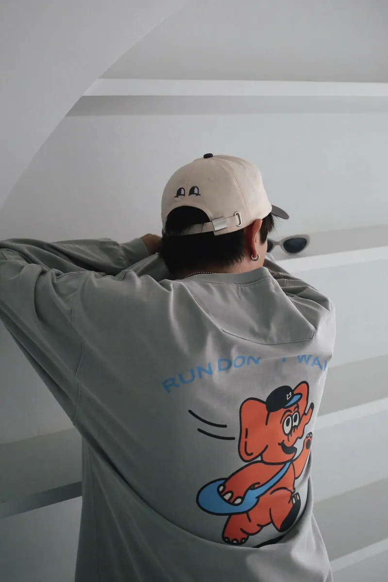 NV12 貳玖製造復古象水洗長袖衛衣:圖片 2